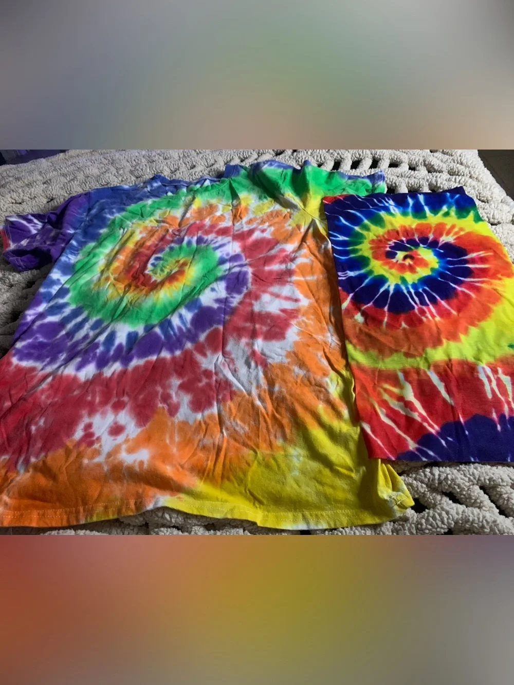 Boys Rainbow Tie-Dye Spiral Tee Set